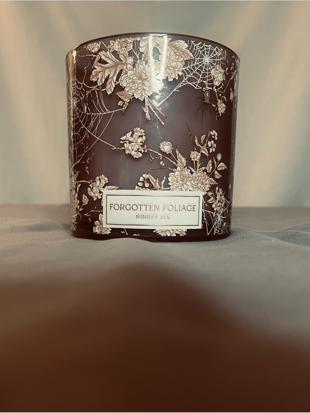 Ninety Six Forgotten Foliage Scented Candle - Deep Brown Floral